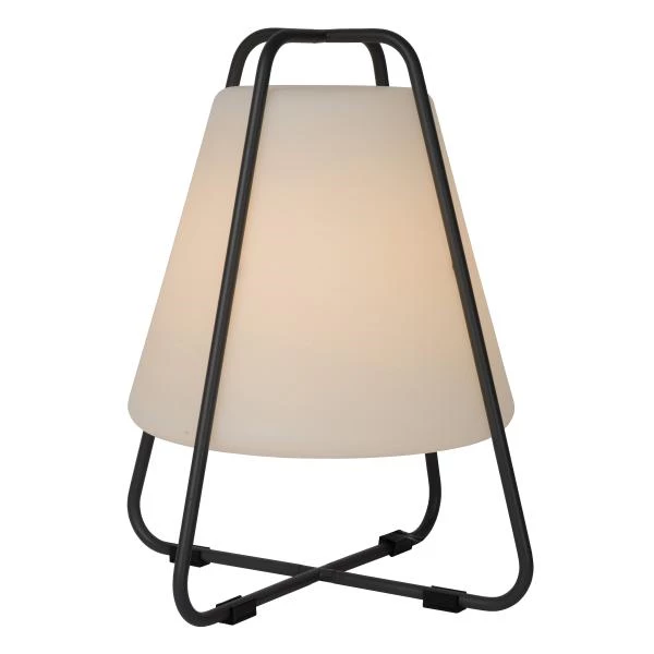 Lucide PYRAMID - Oplaadbare Tafellamp Buiten - Accu/Batterij - LED Dimb. - 1x2W 2700K - IP54 - Antraciet - detail 1